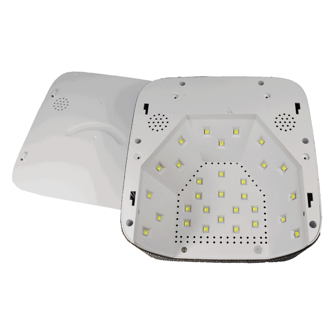 Lampe UV/LED 72W Coeur Rose et Brillants Rechargeable