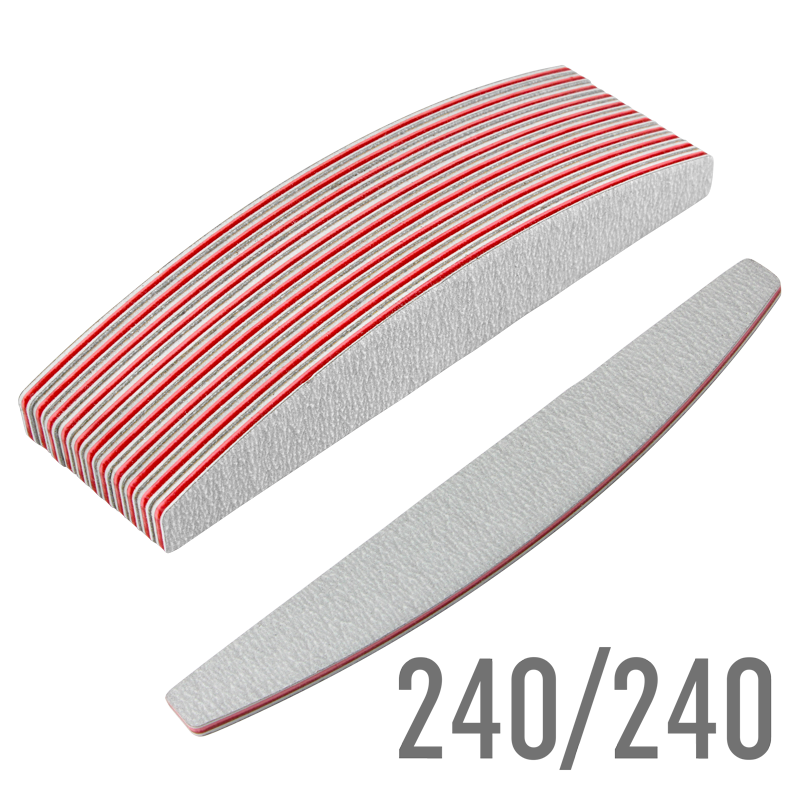 Half Moon Nail Files Zebra 240/240 W