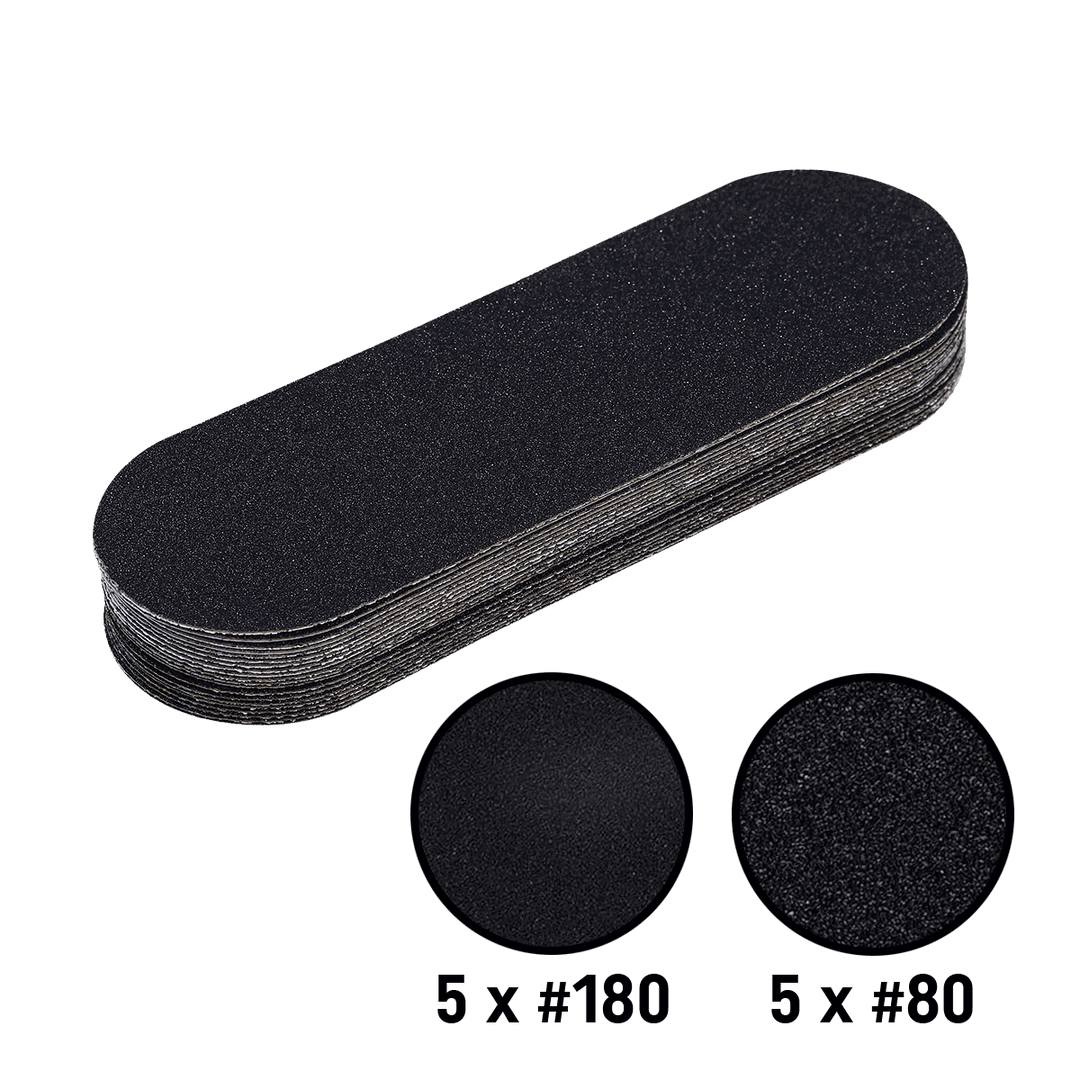 Pedicure Stainless Steel File + Abrasive Refil Pads