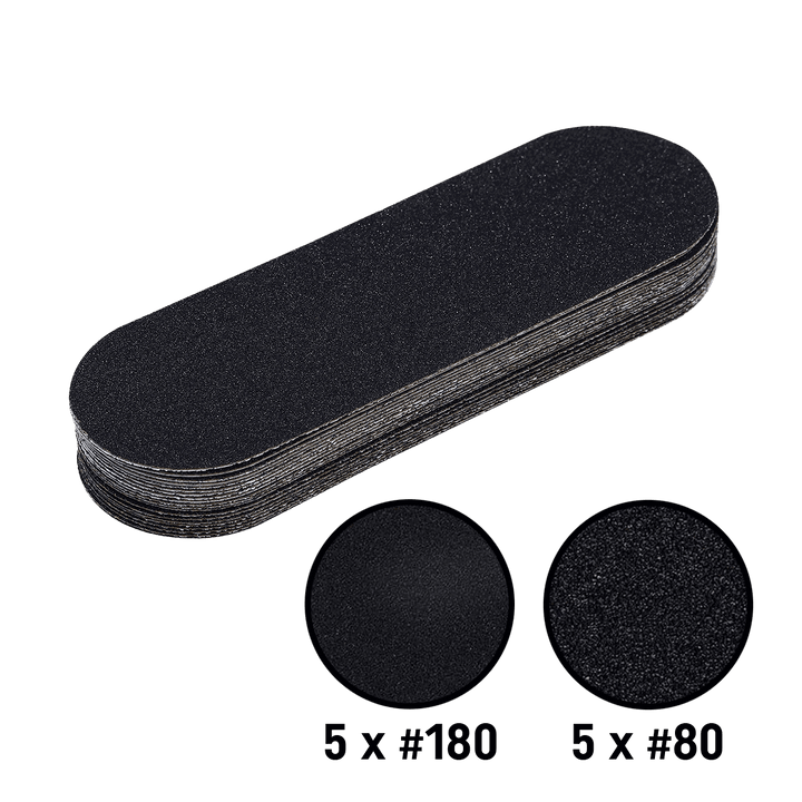 Pedicure Stainless Steel File + Abrasive Refil Pads