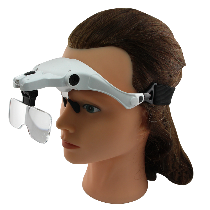 LED Magnifying Eyeglasses with 5 Lens