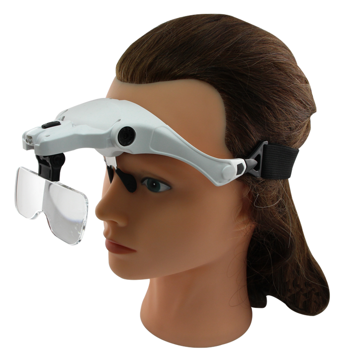 LED Magnifying Eyeglasses with 5 Lens