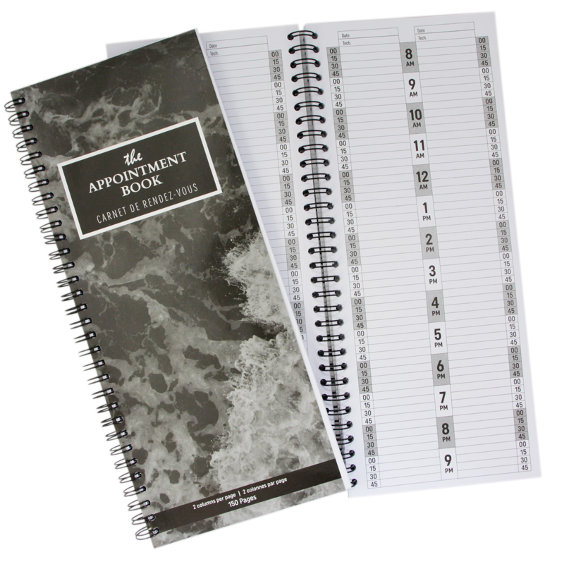 Livret de Rendez-Vous 2 colonnes, 150 pages, Ongles d'Or