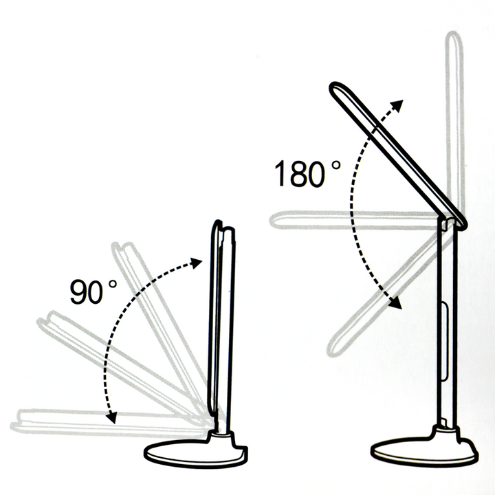LED Table Lamp - 10 Watts - White with LCD Display 110 V