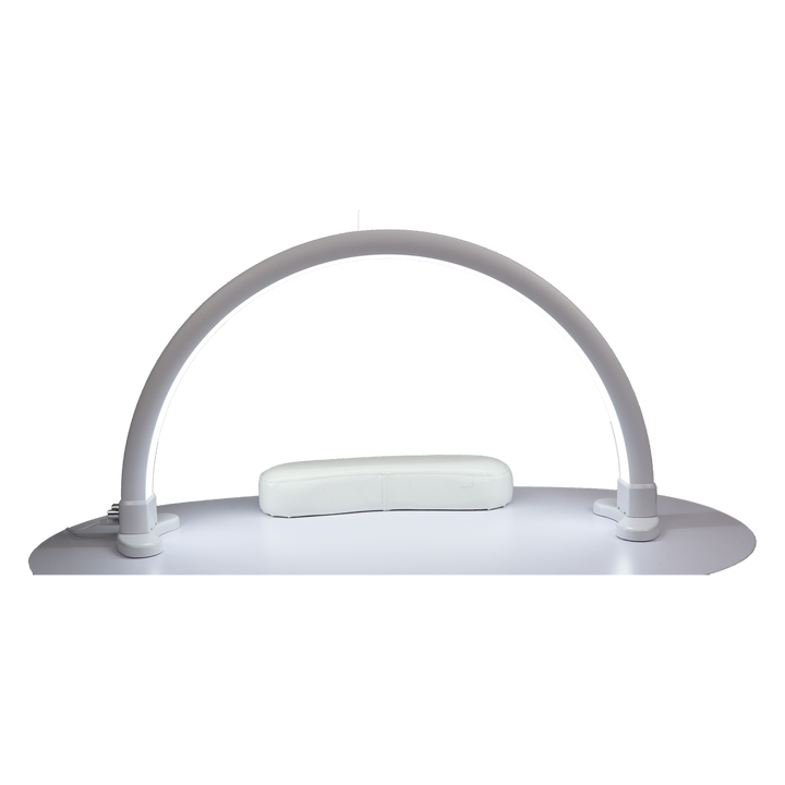 Lampe de Table LED Demi-Lune Blanche avec Brillants 72cm 110V