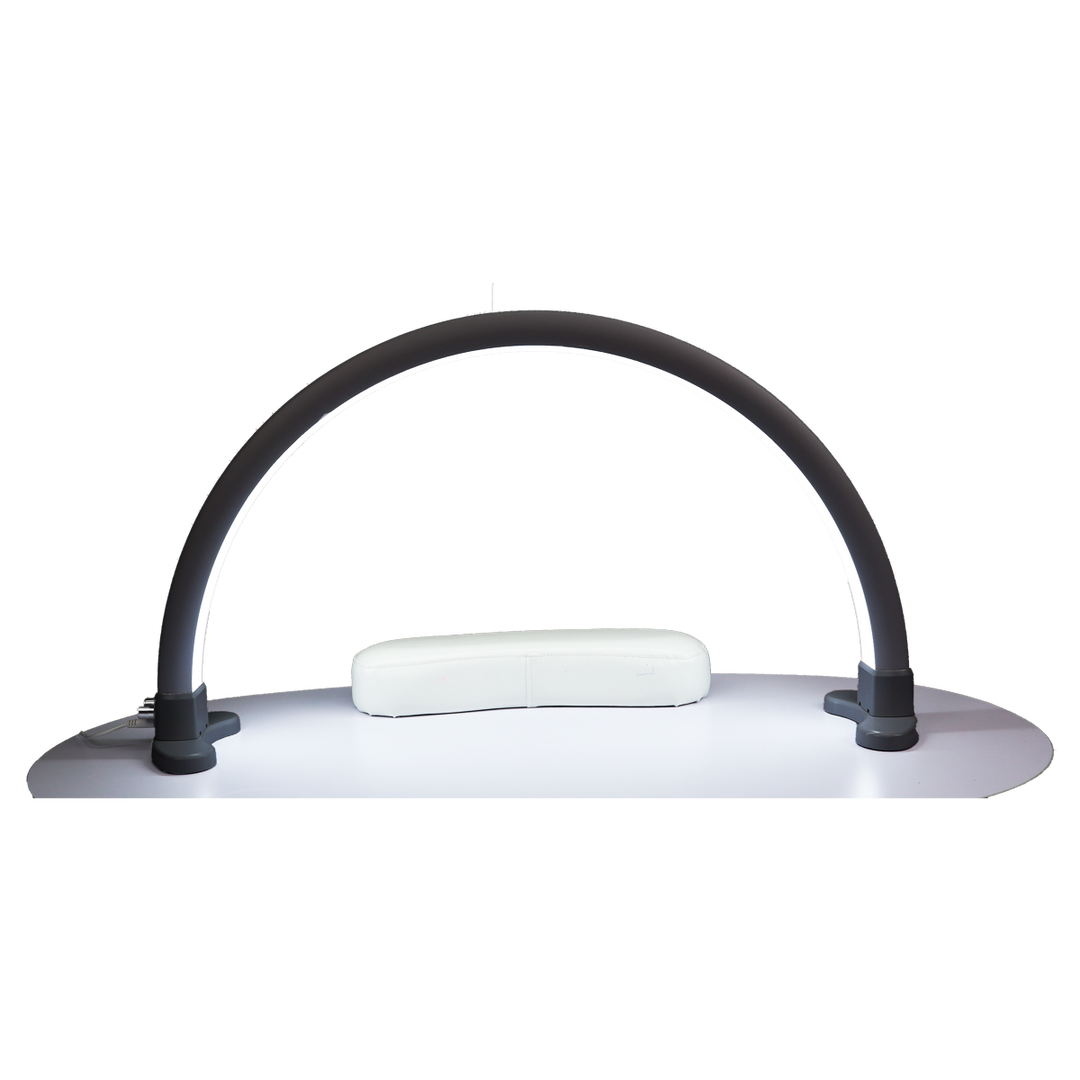 Lampe de Table LED Demi-Lune Noire avec Brillants 72cm 110V
