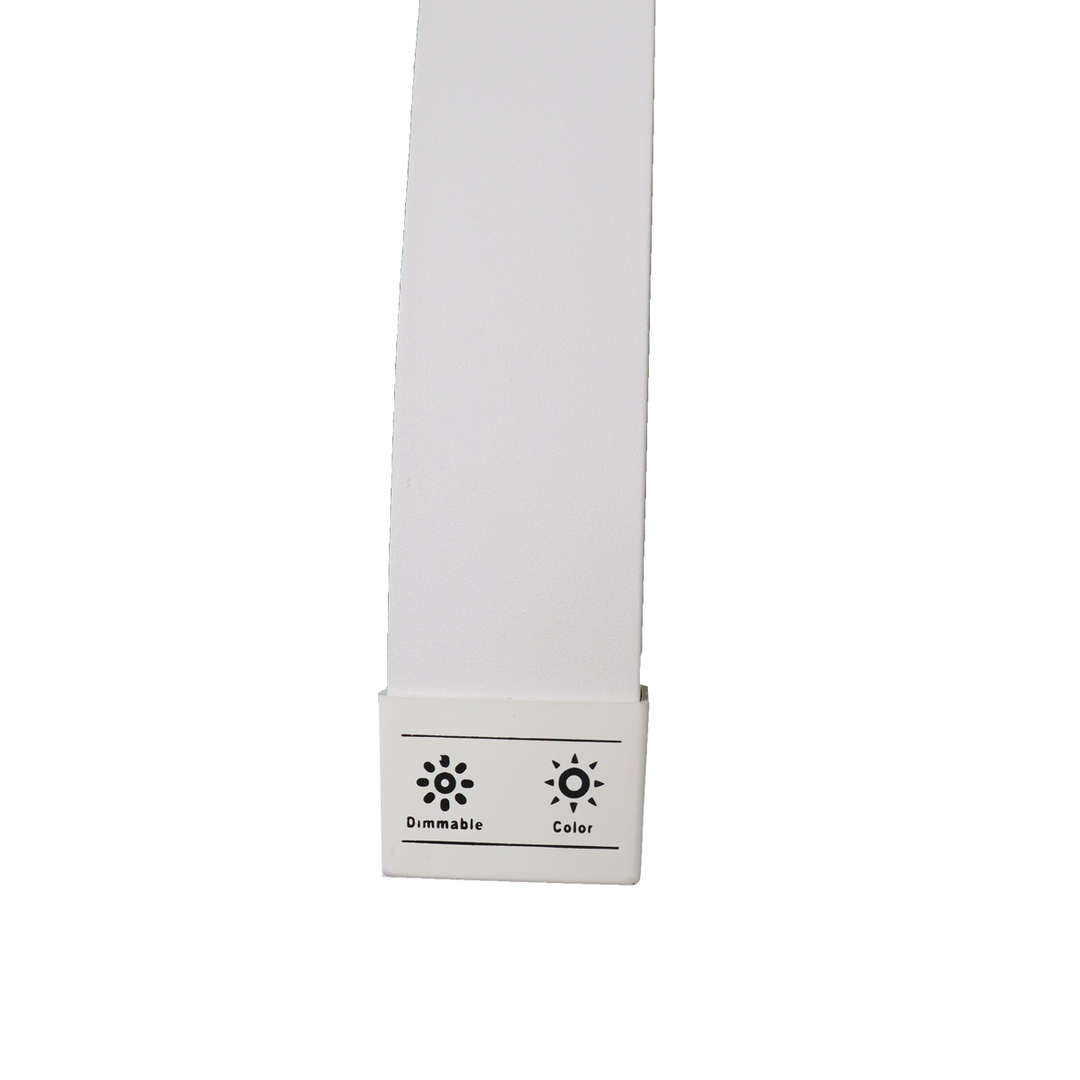 Lampe sur pied LED Demi-Lune Blanche 72cm 110V tactile