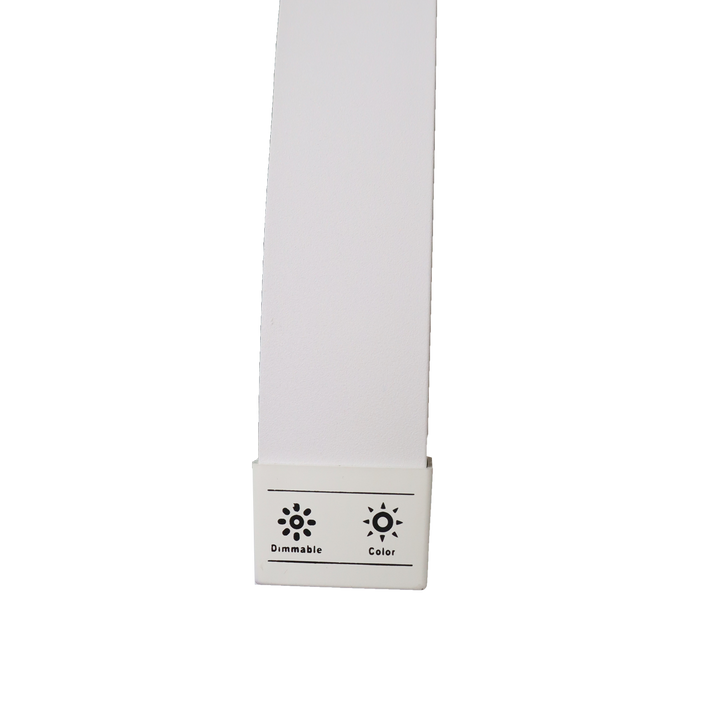 Lampe sur pied LED Demi-Lune Blanche 72cm 110V tactile