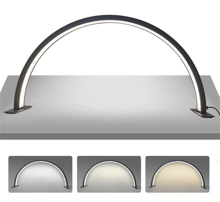 Lampe sur pied LED Demi-Lune Blanche 72cm 110V tactile