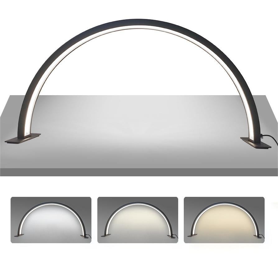 Half Moon LED Table Lamp Black with Jewels 72cm 110V