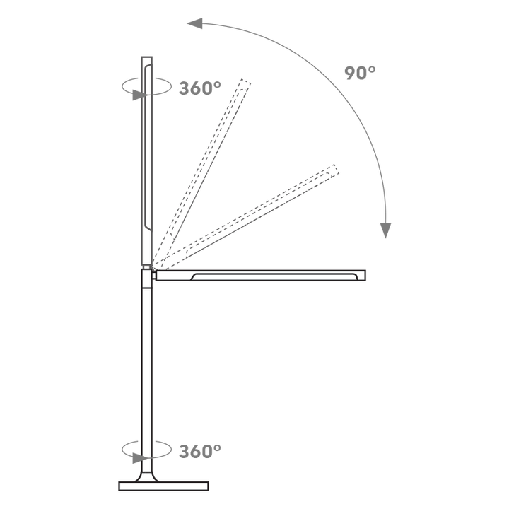 Lampe de Table LED SR03 Blanche 9W 110V pivotante