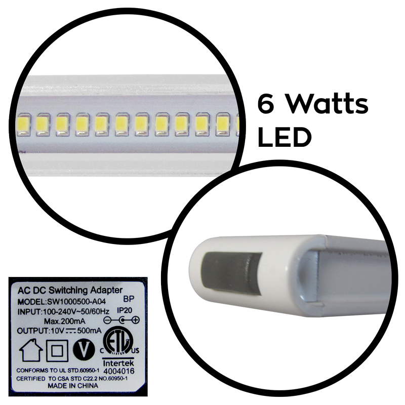 Lampe de table LED 6 watts YOURLED 110 volts - gros plans