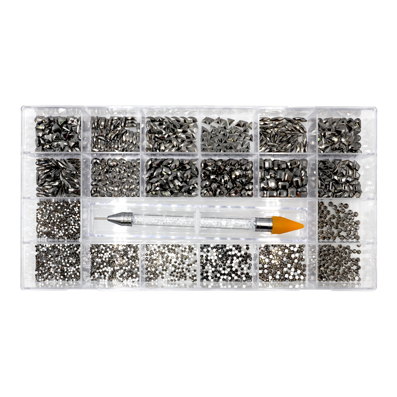 Luxury Nail Art Kit + Picker Tool #3 - Special + Round Black