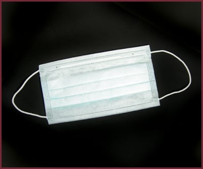 Masque Chirurgical Bleu avec Boucles Auriculaires