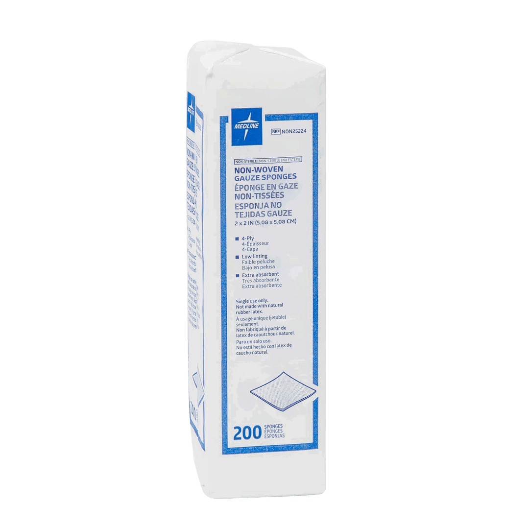Tampon 2x2 Medline Avant Gauze 4 Plis 1 paquet de 200pcs