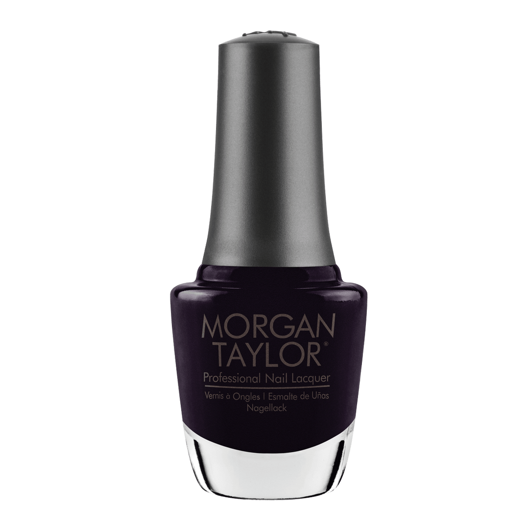 Morgan Taylor Vernis à Ongles Follow Suit 15mL, Collection Plaid Reputation, Automne 2022, mauve, noir