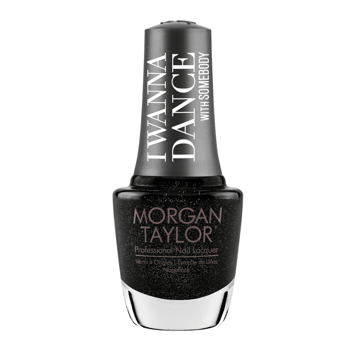 Morgan Taylor Vernis à Ongles Record Breaker 15mL , I Wanna Dance With Somebody, noir, brillants