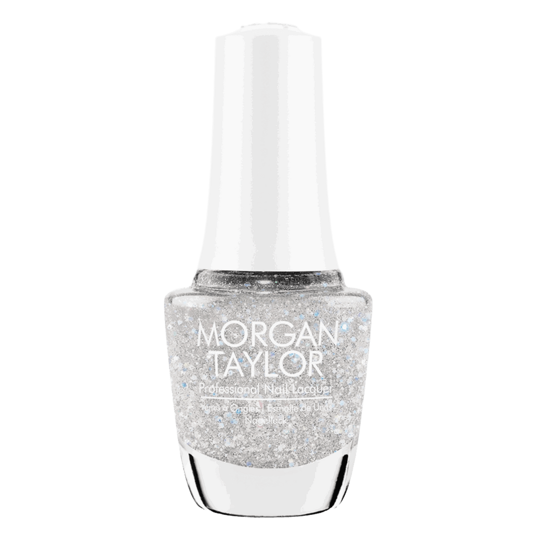 Vernis Morgan Taylor Crystal Snowdrop Argent Paillettes