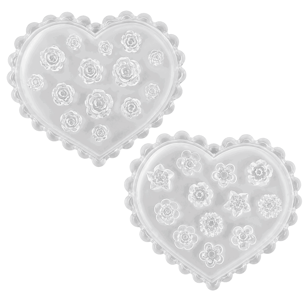 3D Flower Silicone Mold for Nail Art (2pcs)