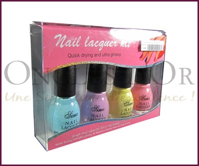 Ensemble de 4 Vernis à Ongles (NALK-08)