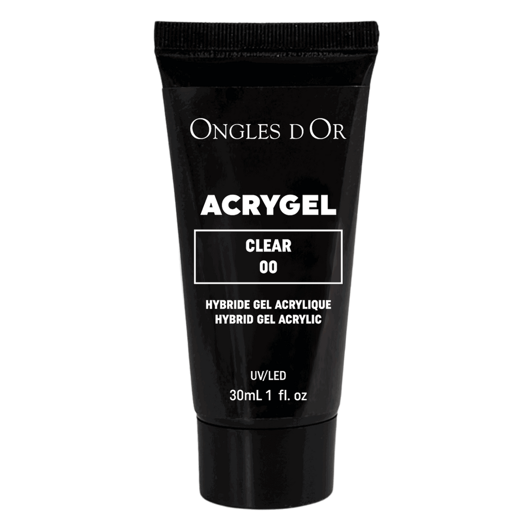 Acrygel Clair Clear Transparent #00 Ongles d'Or Tube 30ml 