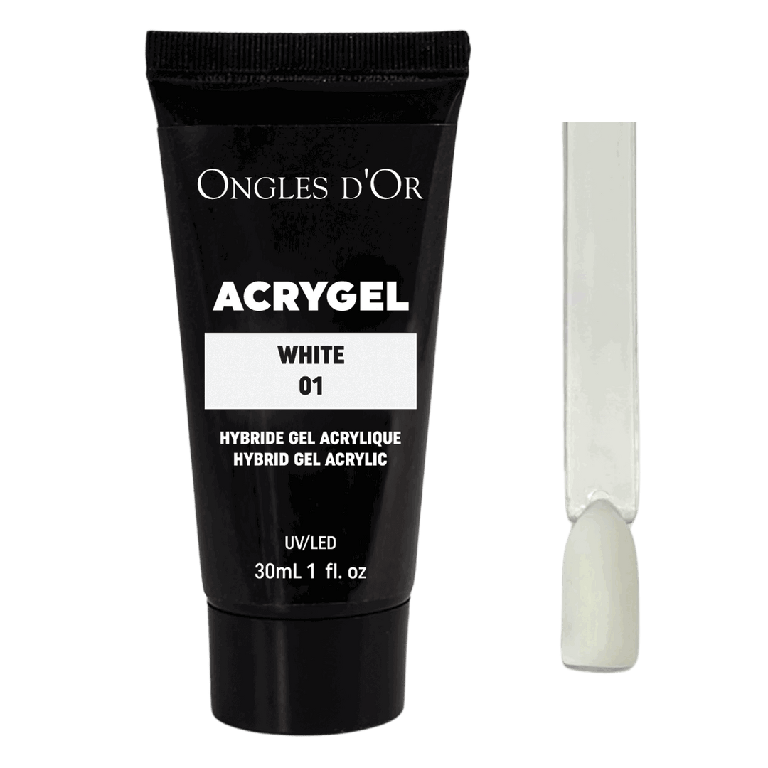 Acrygel white blanc Ongles d&