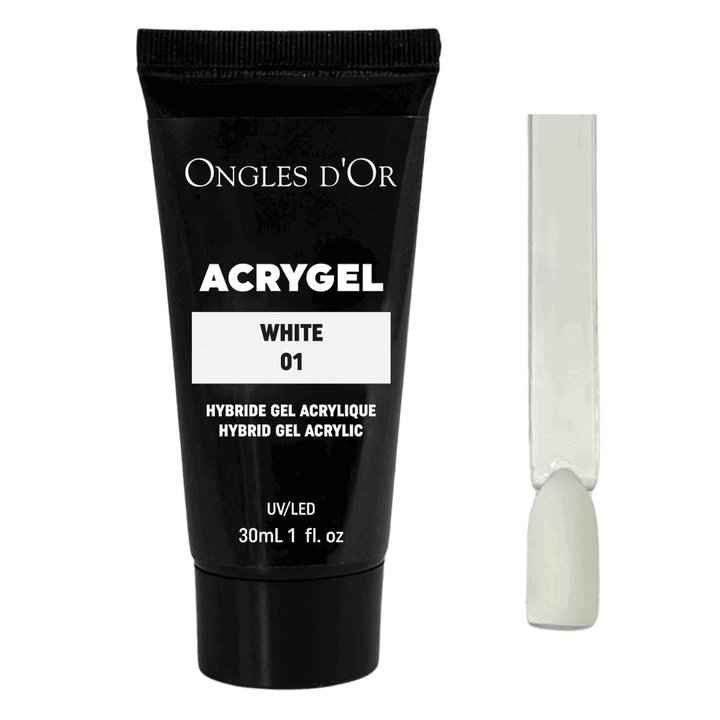 Acrygel white blanc Ongles d&