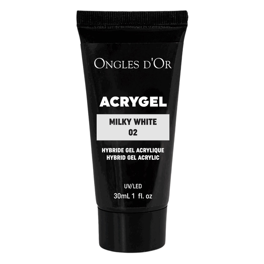 Acrygel Blanc Milky White #02 Ongles d'Or 30ml