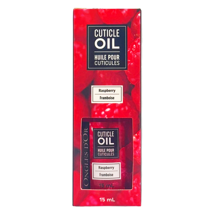 Huile pour Cuticules Pipette Framboise 15mL  Ongles d&