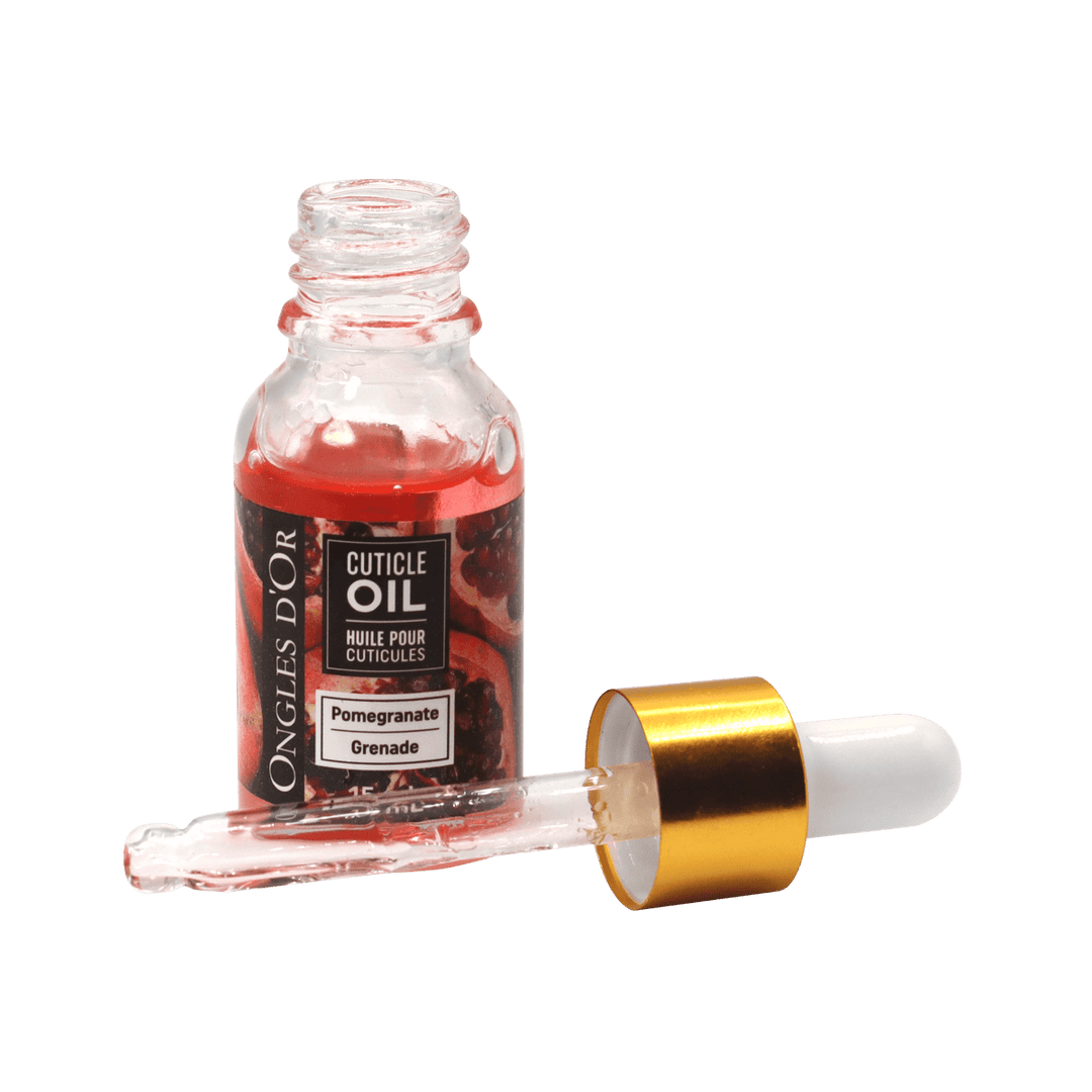 Ongles d'Or Huile pour Cuticules Pipette - Grenade 15mL