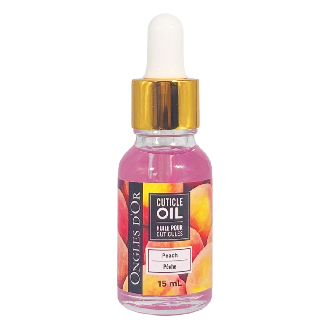 Huile pour Cuticules Pêche 15ml Ongles d'Or