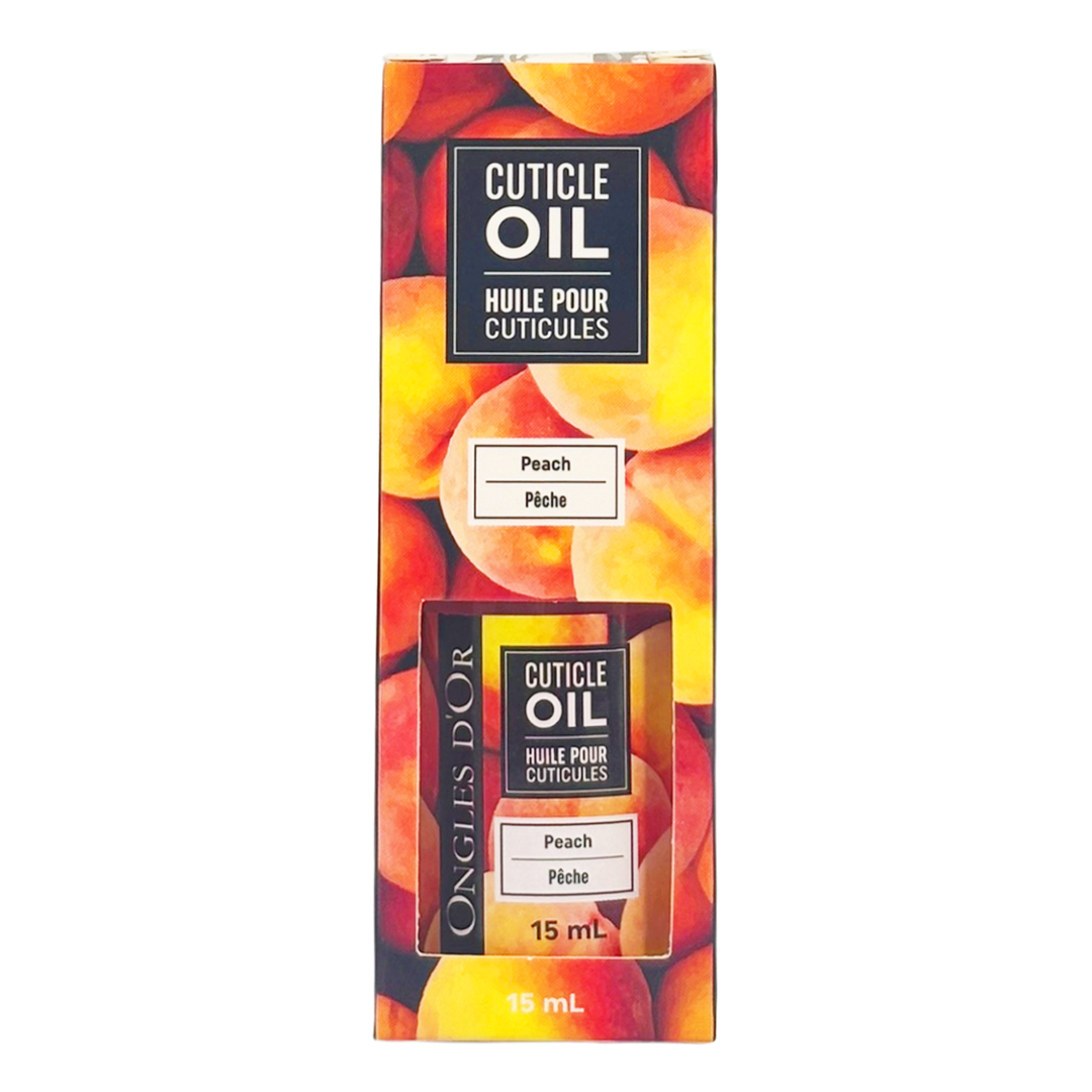Huile pour Cuticules Pêche 15ml Ongles d&