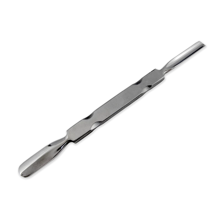 Pousse Cuticules Double Spatule Plat métal