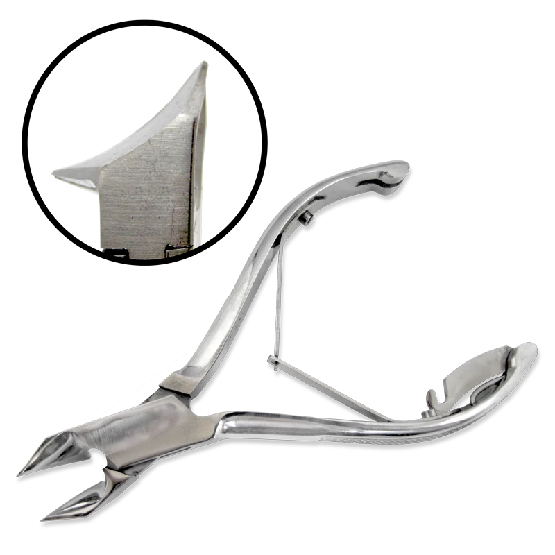 Ongles d'Or Nail Clipper - Stainless Steel Concave Jaws with Double Spring - Engraved Handles