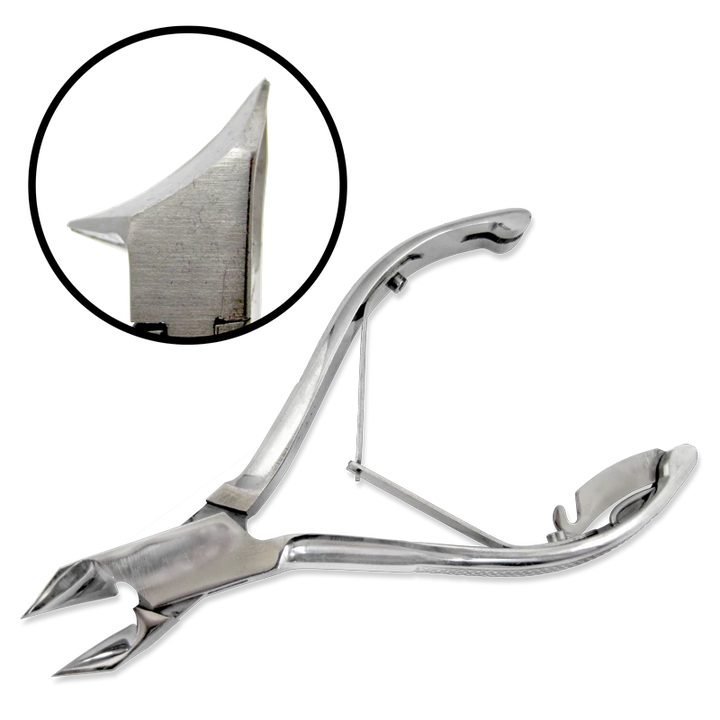Pince à Ongles Acier Inoxydable Concave (Strié)