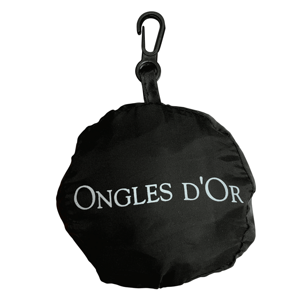Ongles d'Or Sac Réutilisable Noir 