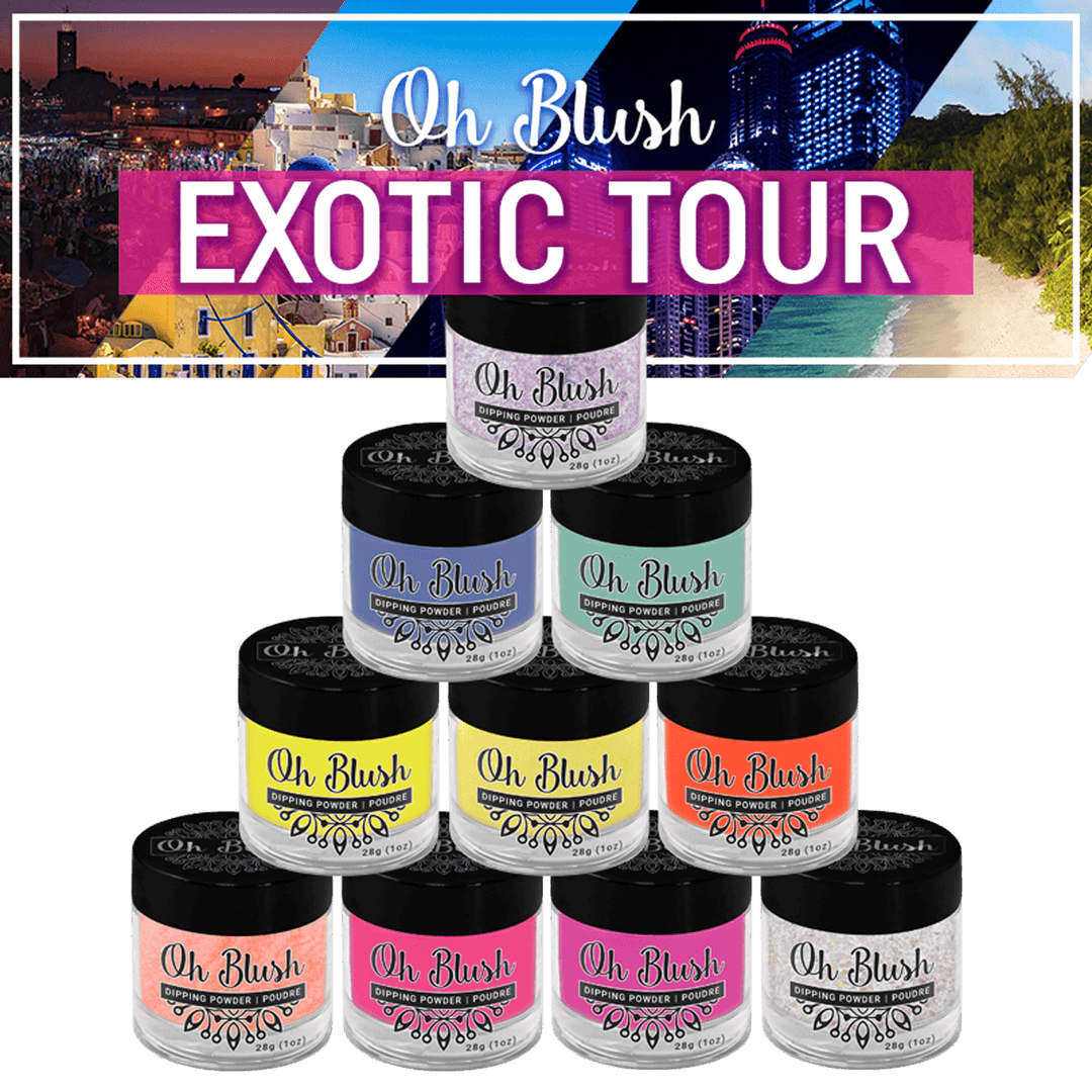 Oh Blush Poudre Collection Exotic Tour (10pcs), collection été 2022