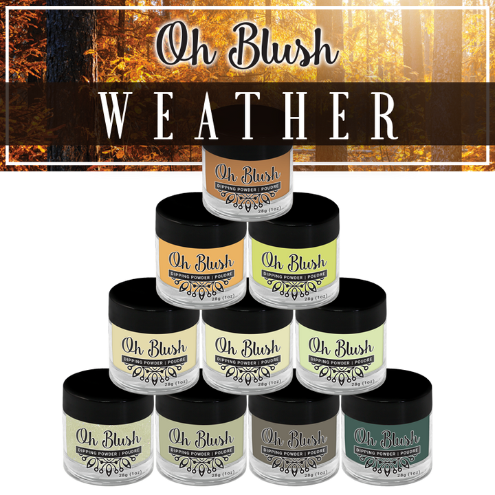 Oh Blush Poudre Collection Weather (10pcs) couleurs couleur automne 