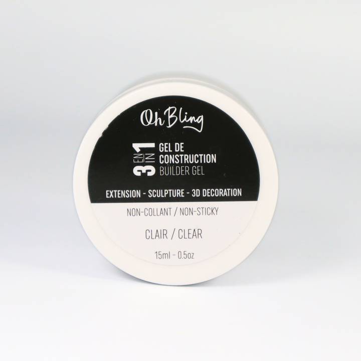 Oh Bling Gel de Construction 3 en 1 Clair - 15ml