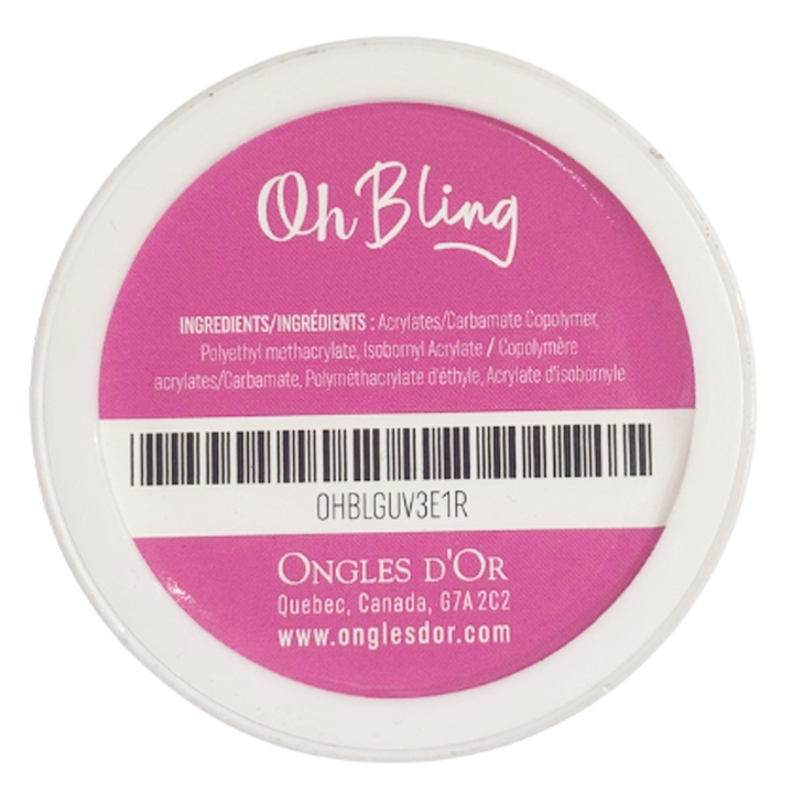 Oh Bling Gel de Construction 3D 3 en 1 Rose 