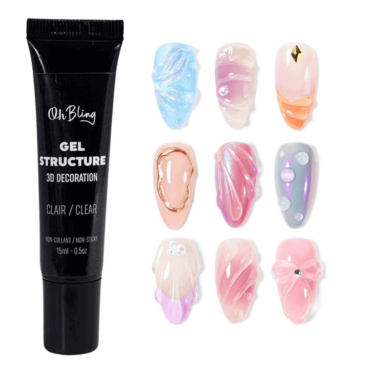 Oh Bling 3D Structure Gel Clear - 15ml
