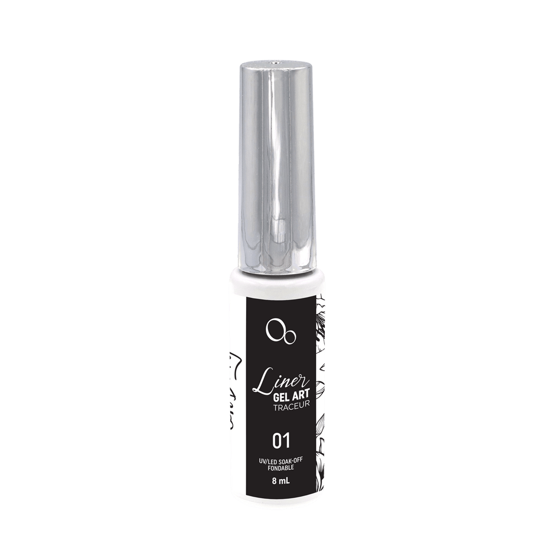 Oh Bling Liner Gel Art - Vernis Gel Traceur #01 Noir 8mL