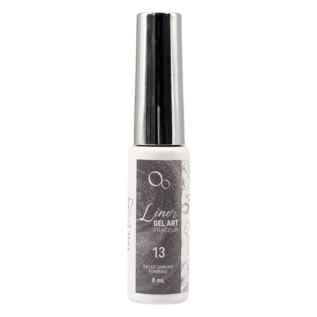 Oh Bling Liner Gel Art #13 Metallic Silver 8mL