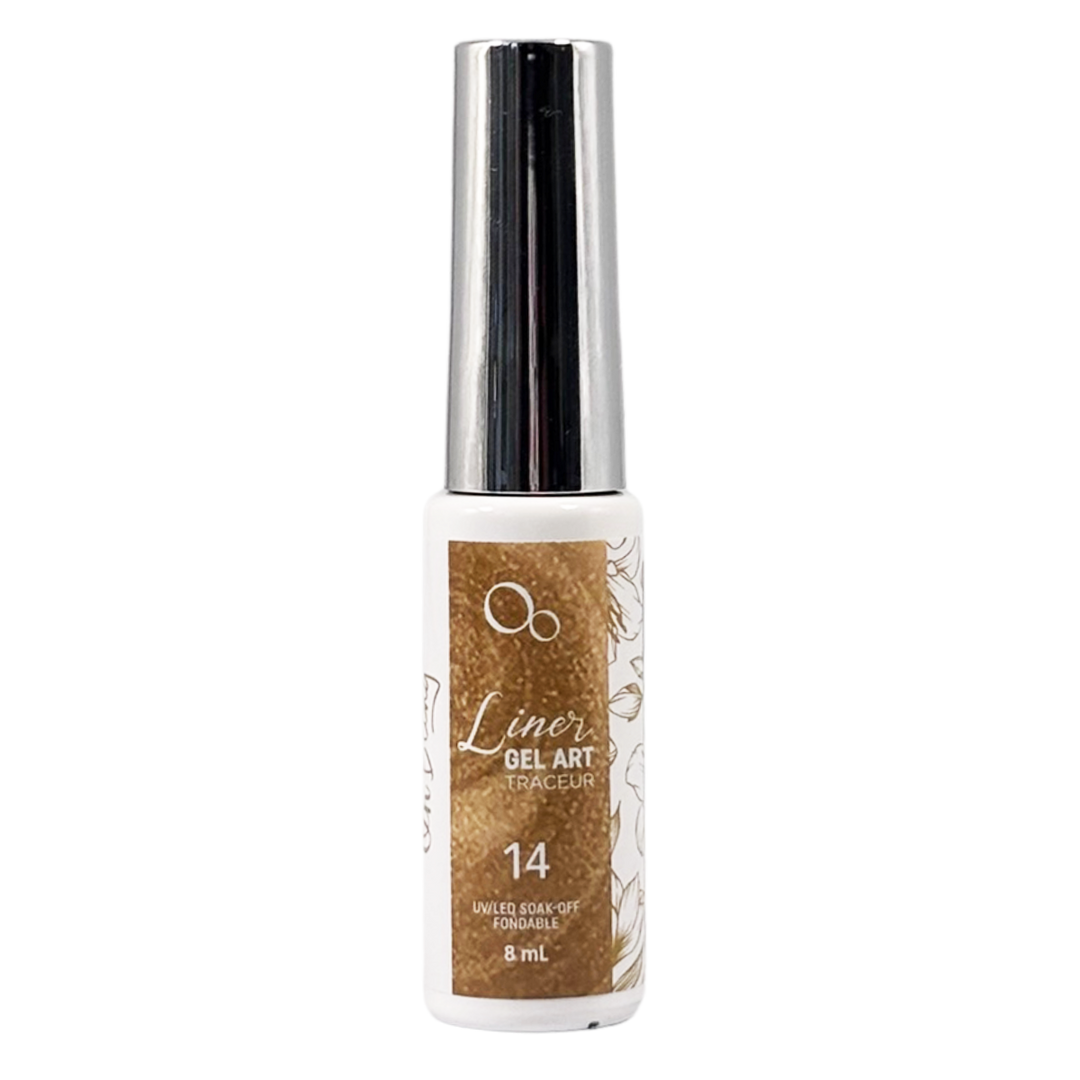Oh Bling Liner Gel Art - Vernis Gel #14 Or Métallisé 8mL