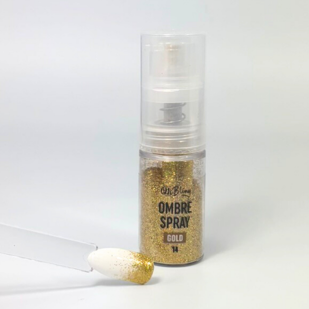 Ombre Spray  Or 14  Gold pour dégradé ongles