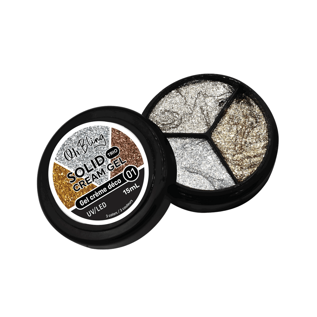 Oh Bling Solid Gel Cream Trio 15mL #01
