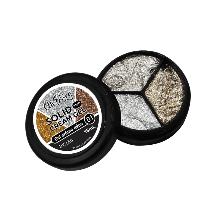 Oh Bling Solid Gel Cream Trio Gel Crème Déco 15mL 