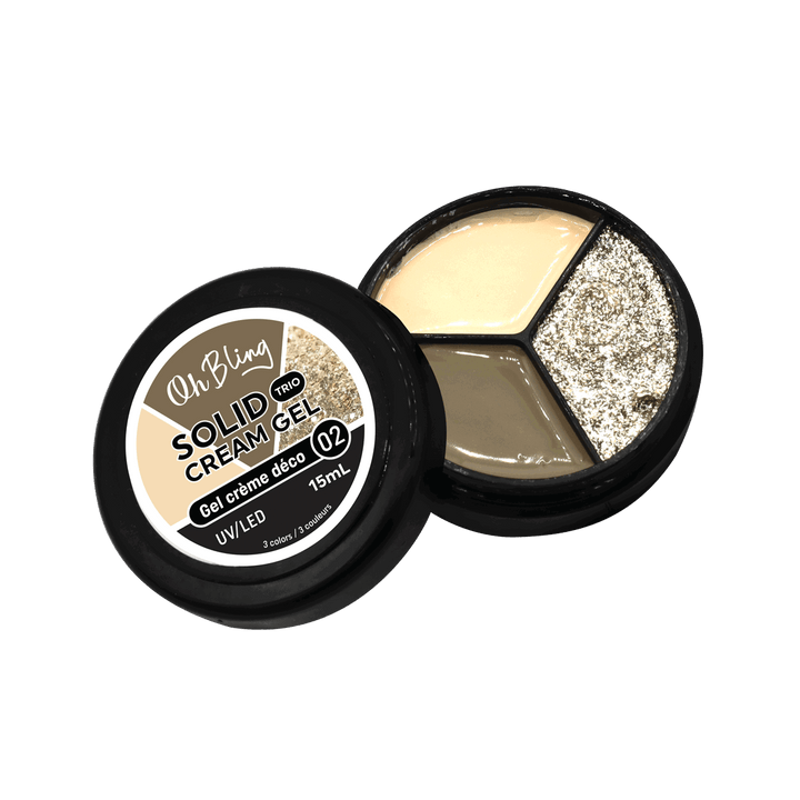 Oh Bling Solid Gel Cream Trio 15mL 