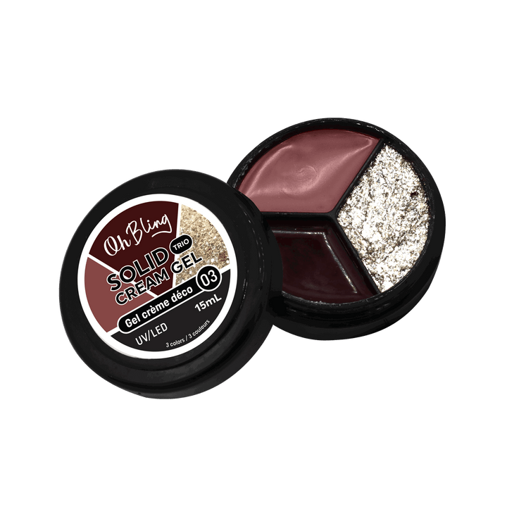 Oh Bling Solid Gel Cream Trio Gel Crème Déco 15mL 