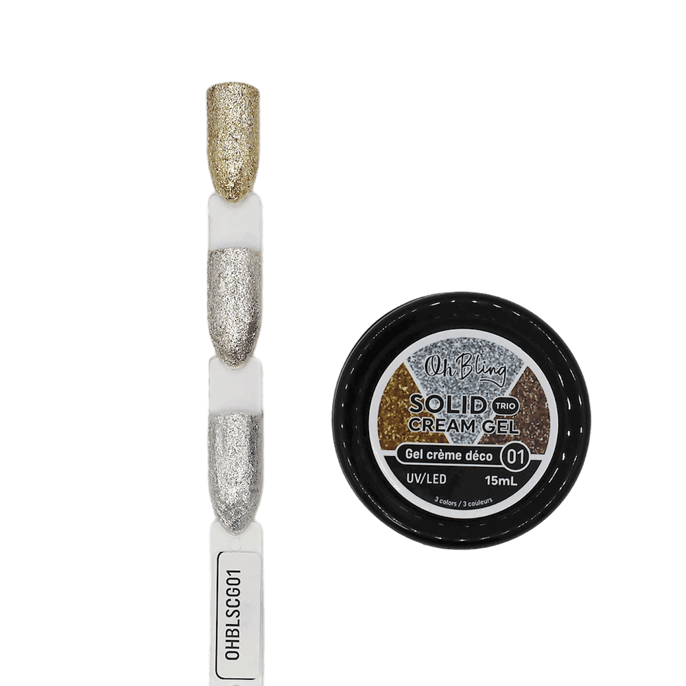Oh Bling Solid Gel Cream Trio 15mL #01